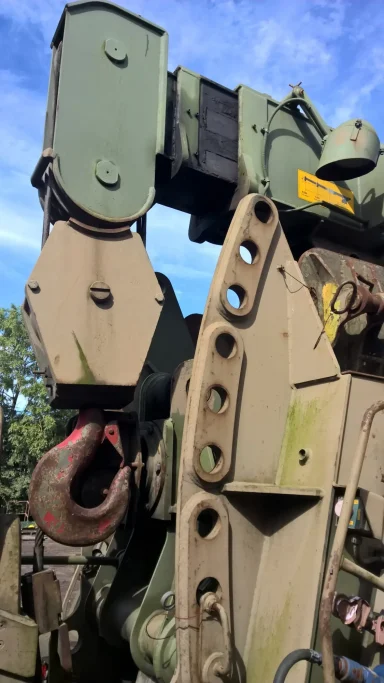 army vehicle back end